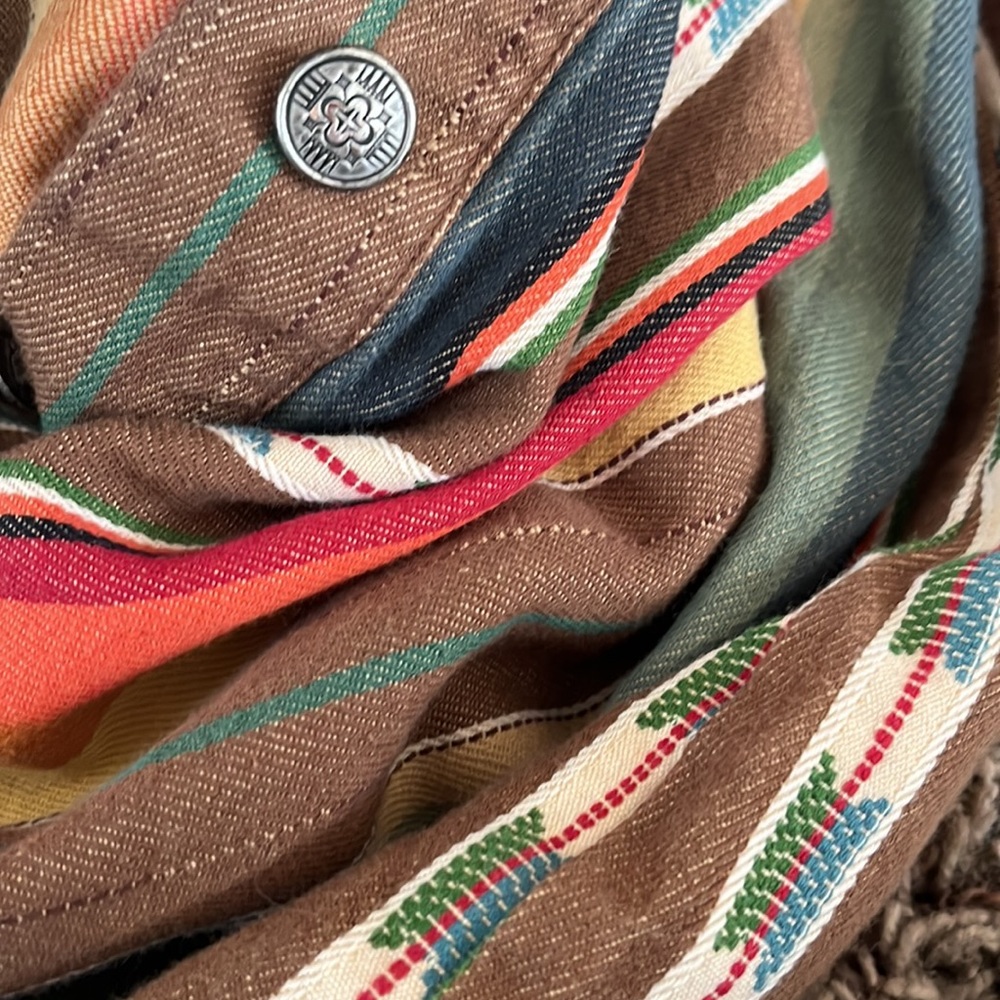 Lucky & Blessed Aztec Print Button Down - image 6